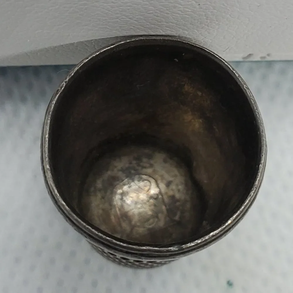 Vintage Artisan Sterling Silver Thimble